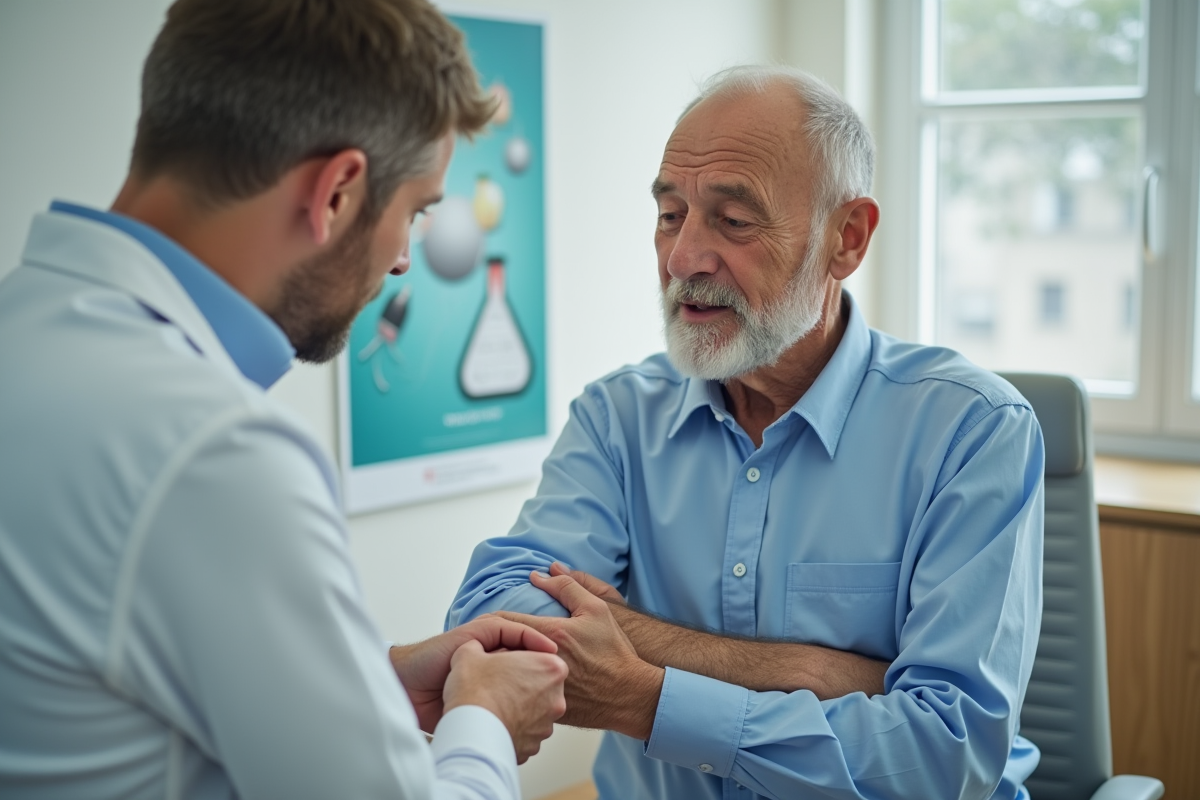 Médecin examinant l